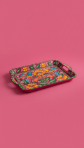 Hand-Painted Metal Truck Art Tray