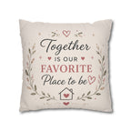 ✨ Our Happy Place Photo Pillowcase — Personalized Family Throw Pillow