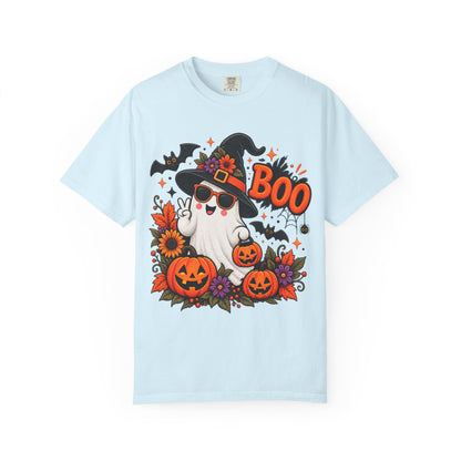 Halloween Boo Ghost T-Shirt — Cute Witch Hat Jack-O'-Lanterns Tee