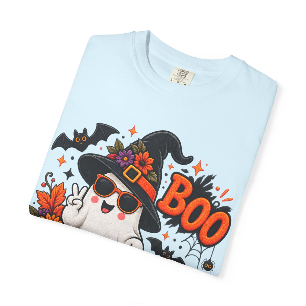 Halloween Boo Ghost T-Shirt — Cute Witch Hat Jack-O'-Lanterns Tee