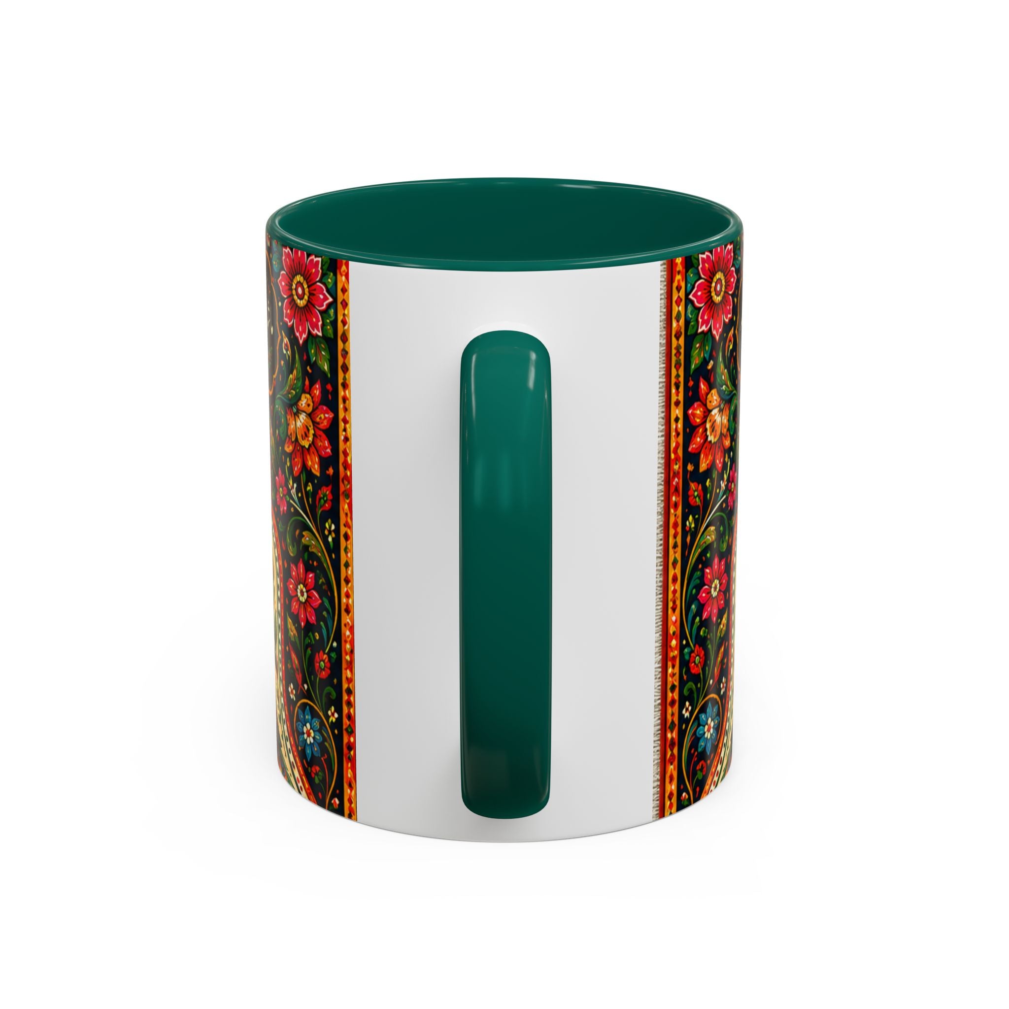 رنگ محبت — Rang Mohabbat Chai Mug | Urdu Poetry Truck Art Peacocks (11oz/15oz)