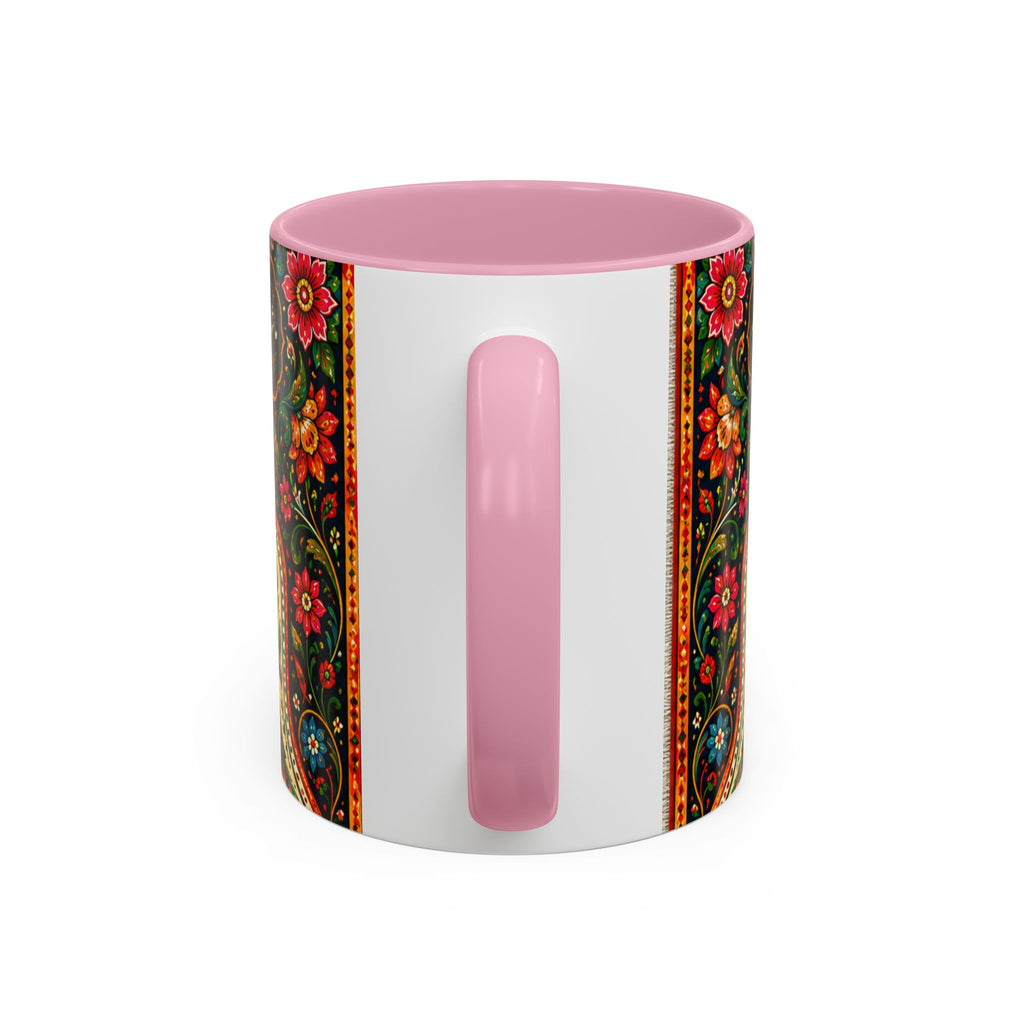 رنگ محبت — Rang Mohabbat Chai Mug | Urdu Poetry Truck Art Peacocks (11oz/15oz)