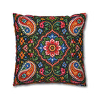 Pakistani Truck Art Cushion Cover – 'Jeet Wohi Hai' Urdu Quote | Floral Decorative Pillowcase