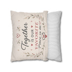 ✨ Our Happy Place Photo Pillowcase — Personalized Family Throw Pillow
