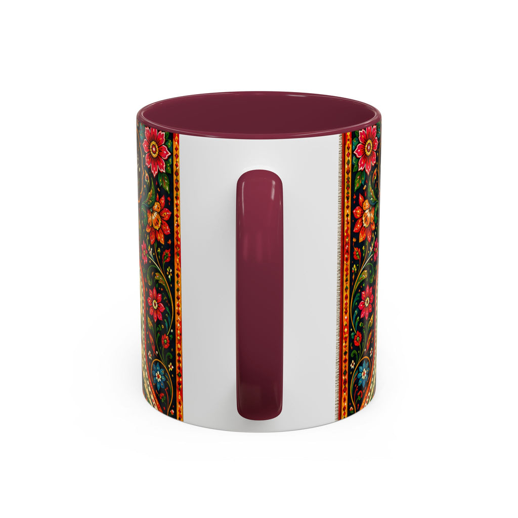 رنگ محبت — Rang Mohabbat Chai Mug | Urdu Poetry Truck Art Peacocks (11oz/15oz)