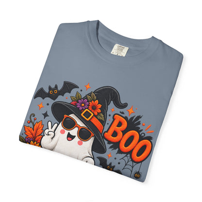 Halloween Boo Ghost T-Shirt — Cute Witch Hat Jack-O'-Lanterns Tee