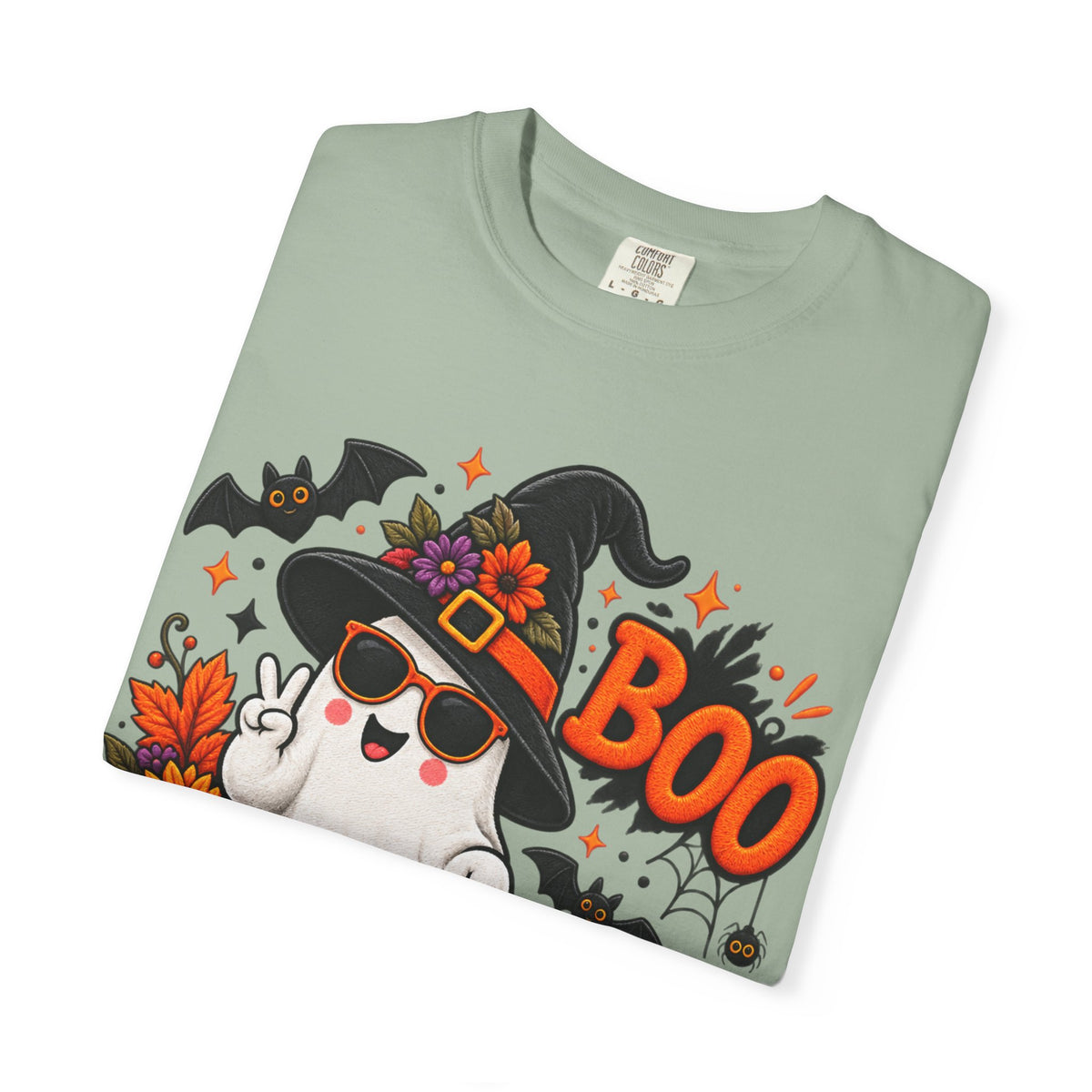 Halloween Boo Ghost T-Shirt — Cute Witch Hat Jack-O'-Lanterns Tee