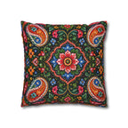 Pakistani Truck Art Cushion Cover – 'Jeet Wohi Hai' Urdu Quote | Floral Decorative Pillowcase