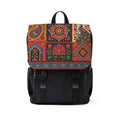 Boho patchwork backpack with colorful paisley and peacock print - بوہو پیچ ورک بیگ پیک رنگین پیزلی اور مور پرنٹ