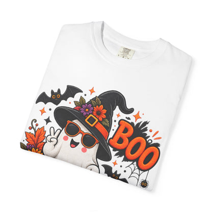 Halloween Boo Ghost T-Shirt — Cute Witch Hat Jack-O'-Lanterns Tee