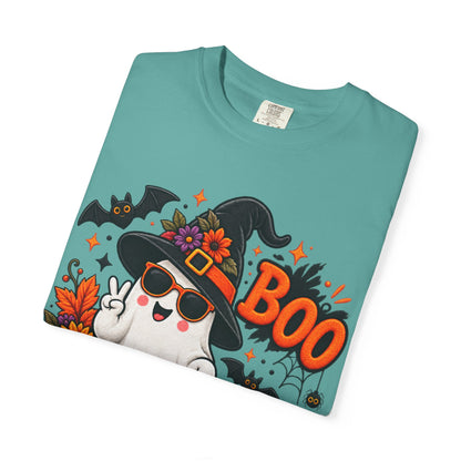 Halloween Boo Ghost T-Shirt — Cute Witch Hat Jack-O'-Lanterns Tee