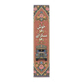 Pakistani Truck Art Floral Table Runner – Urdu Quote 'Khush Raho Muskurate Raho' Cotton/Poly