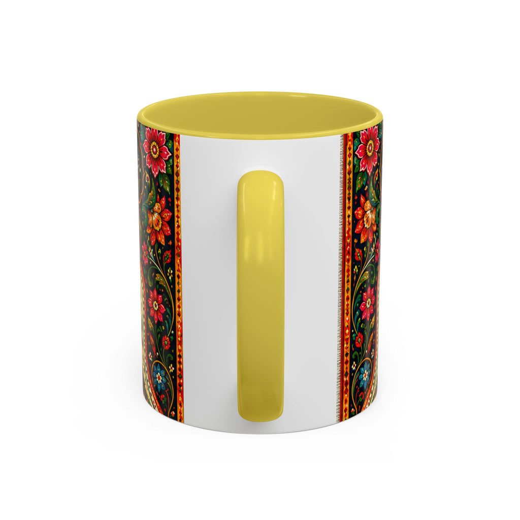 رنگ محبت — Rang Mohabbat Chai Mug | Urdu Poetry Truck Art Peacocks (11oz/15oz)