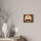 Drama Ends Chai Begins Canvas Wall Art — Personalized 'Made with Love & Chai' Home Sign