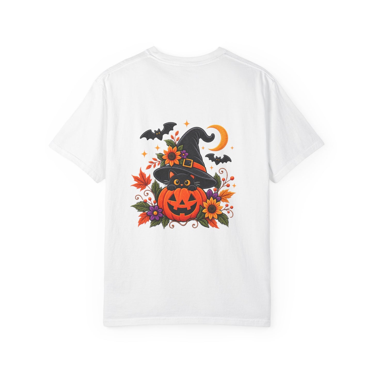 Halloween Boo Ghost T-Shirt — Cute Witch Hat Jack-O'-Lanterns Tee