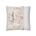 ✨ Our Happy Place Photo Pillowcase — Personalized Family Throw Pillow