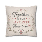 ✨ Our Happy Place Photo Pillowcase — Personalized Family Throw Pillow