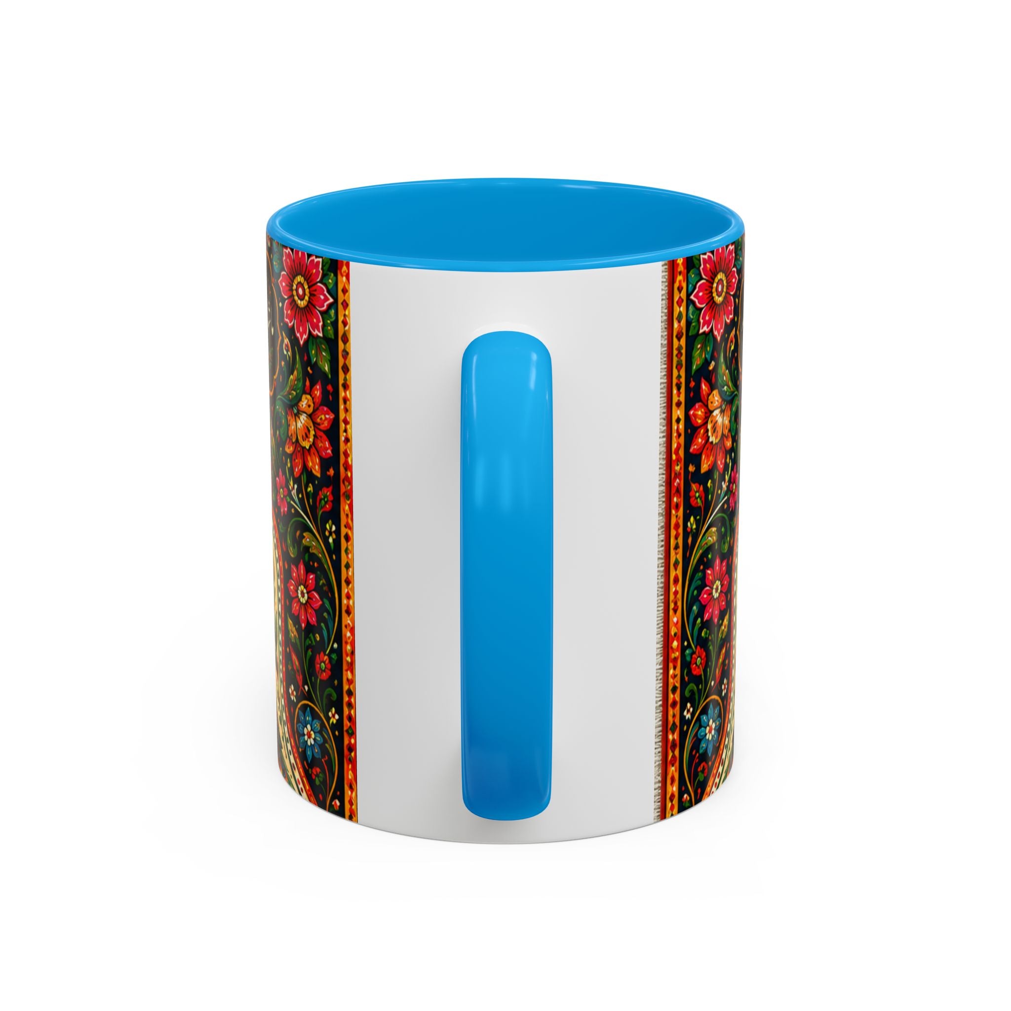 رنگ محبت — Rang Mohabbat Chai Mug | Urdu Poetry Truck Art Peacocks (11oz/15oz)