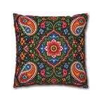 Pakistani Truck Art Cushion Cover – 'Jeet Wohi Hai' Urdu Quote | Floral Decorative Pillowcase