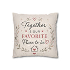 ✨ Our Happy Place Photo Pillowcase — Personalized Family Throw Pillow