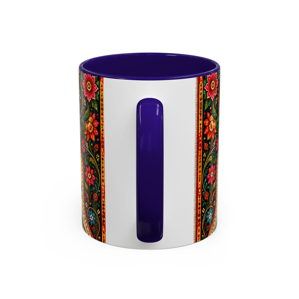 رنگ محبت — Rang Mohabbat Chai Mug | Urdu Poetry Truck Art Peacocks (11oz/15oz)