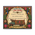 Drama Ends Chai Begins Canvas Wall Art — Personalized 'Made with Love & Chai' Home Sign