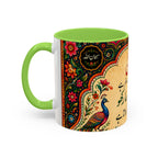 رنگ محبت — Rang Mohabbat Chai Mug | Urdu Poetry Truck Art Peacocks (11oz/15oz)