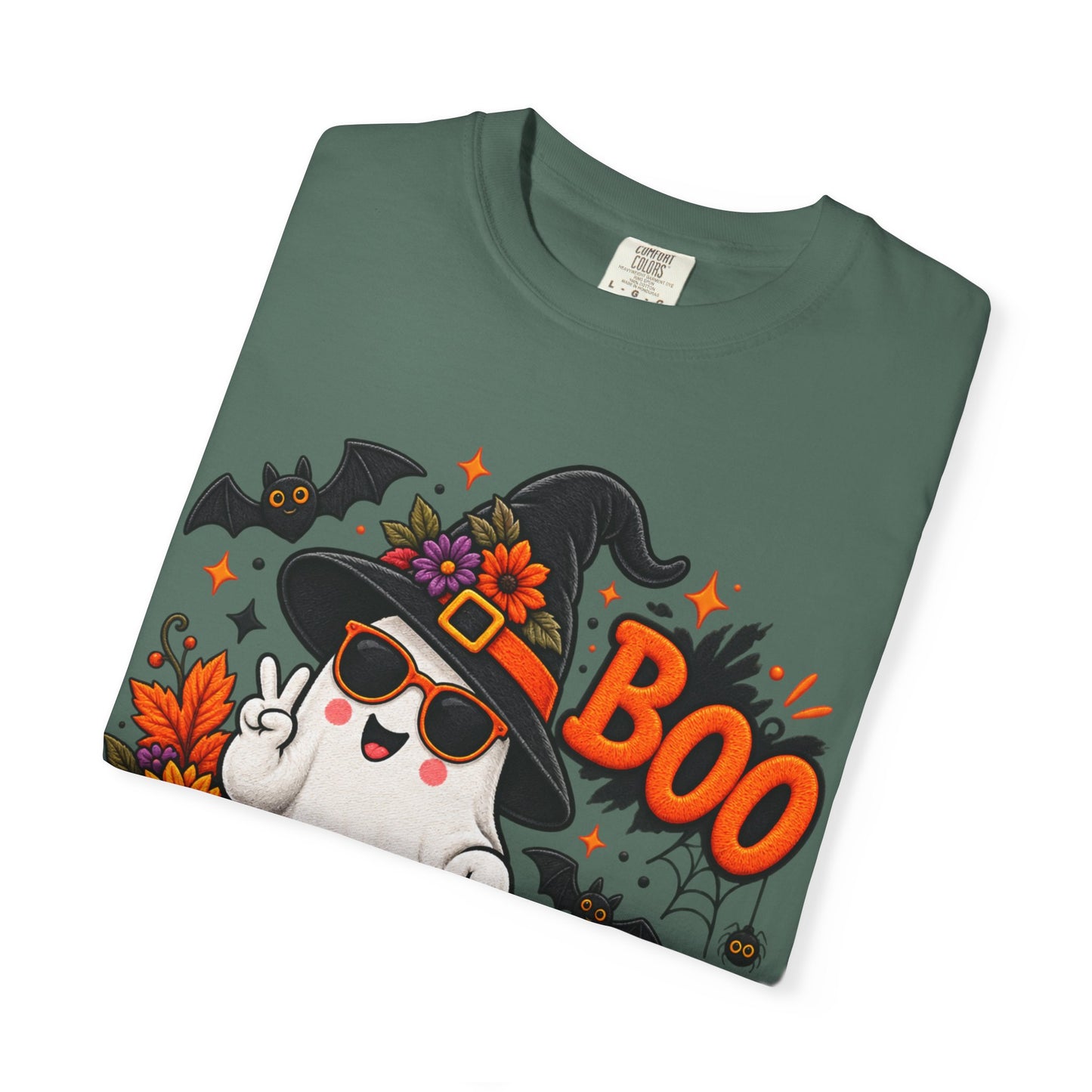 Halloween Boo Ghost T-Shirt — Cute Witch Hat Jack-O'-Lanterns Tee