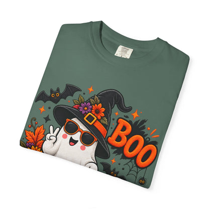 Halloween Boo Ghost T-Shirt — Cute Witch Hat Jack-O'-Lanterns Tee