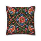Pakistani Truck Art Cushion Cover – 'Jeet Wohi Hai' Urdu Quote | Floral Decorative Pillowcase
