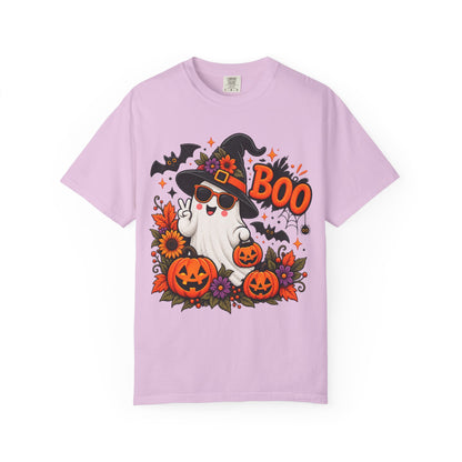 Halloween Boo Ghost T-Shirt — Cute Witch Hat Jack-O'-Lanterns Tee