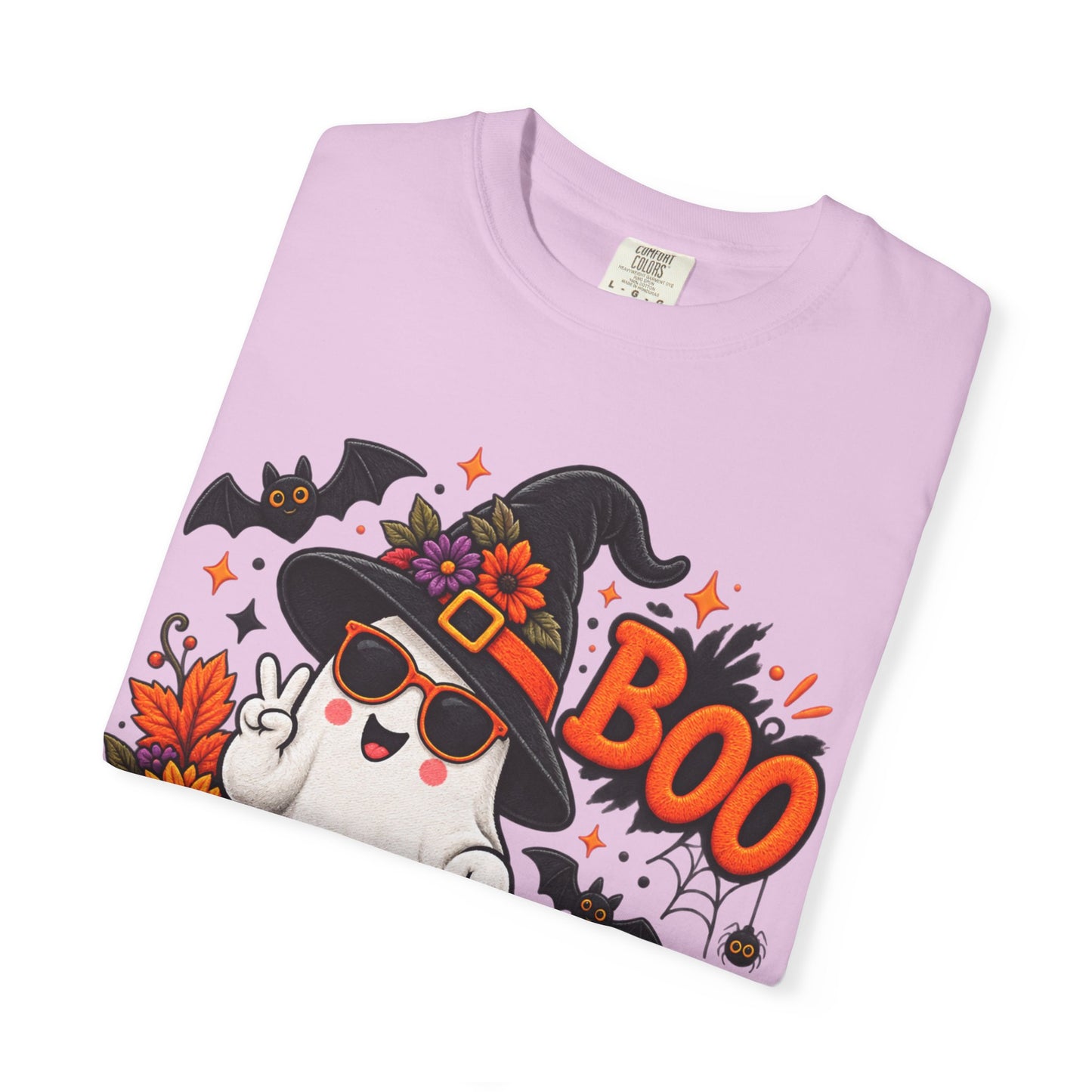 Halloween Boo Ghost T-Shirt — Cute Witch Hat Jack-O'-Lanterns Tee