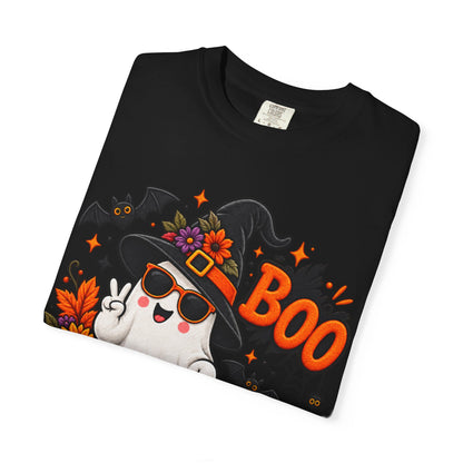 Halloween Boo Ghost T-Shirt — Cute Witch Hat Jack-O'-Lanterns Tee