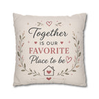 ✨ Our Happy Place Photo Pillowcase — Personalized Family Throw Pillow