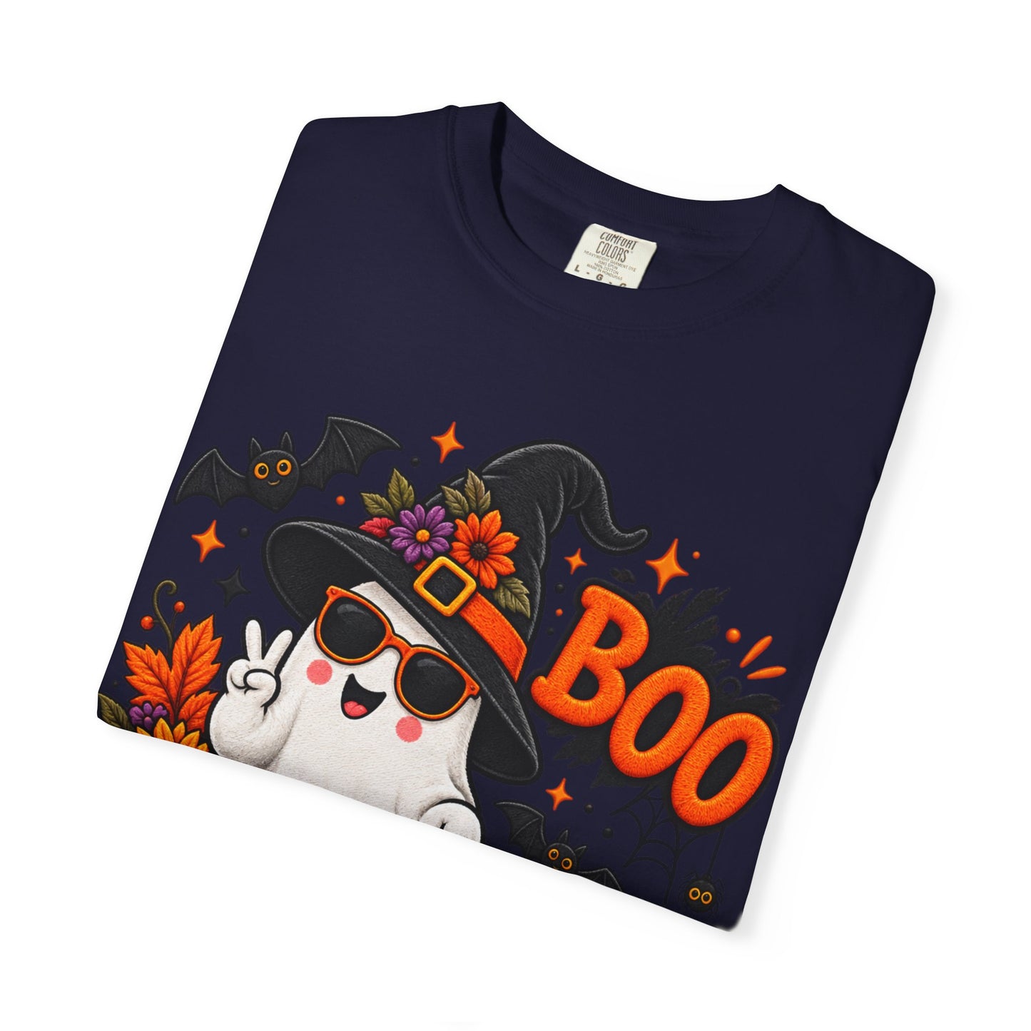 Halloween Boo Ghost T-Shirt — Cute Witch Hat Jack-O'-Lanterns Tee