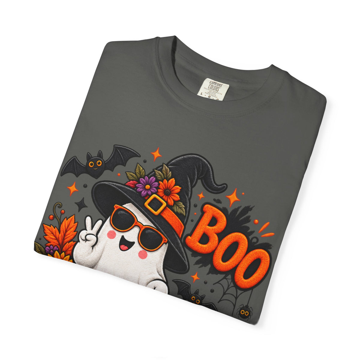 Halloween Boo Ghost T-Shirt — Cute Witch Hat Jack-O'-Lanterns Tee