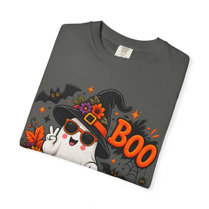 Halloween Boo Ghost T-Shirt — Cute Witch Hat Jack-O'-Lanterns Tee