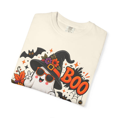 Halloween Boo Ghost T-Shirt — Cute Witch Hat Jack-O'-Lanterns Tee