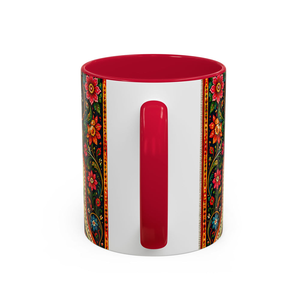 رنگ محبت — Rang Mohabbat Chai Mug | Urdu Poetry Truck Art Peacocks (11oz/15oz)