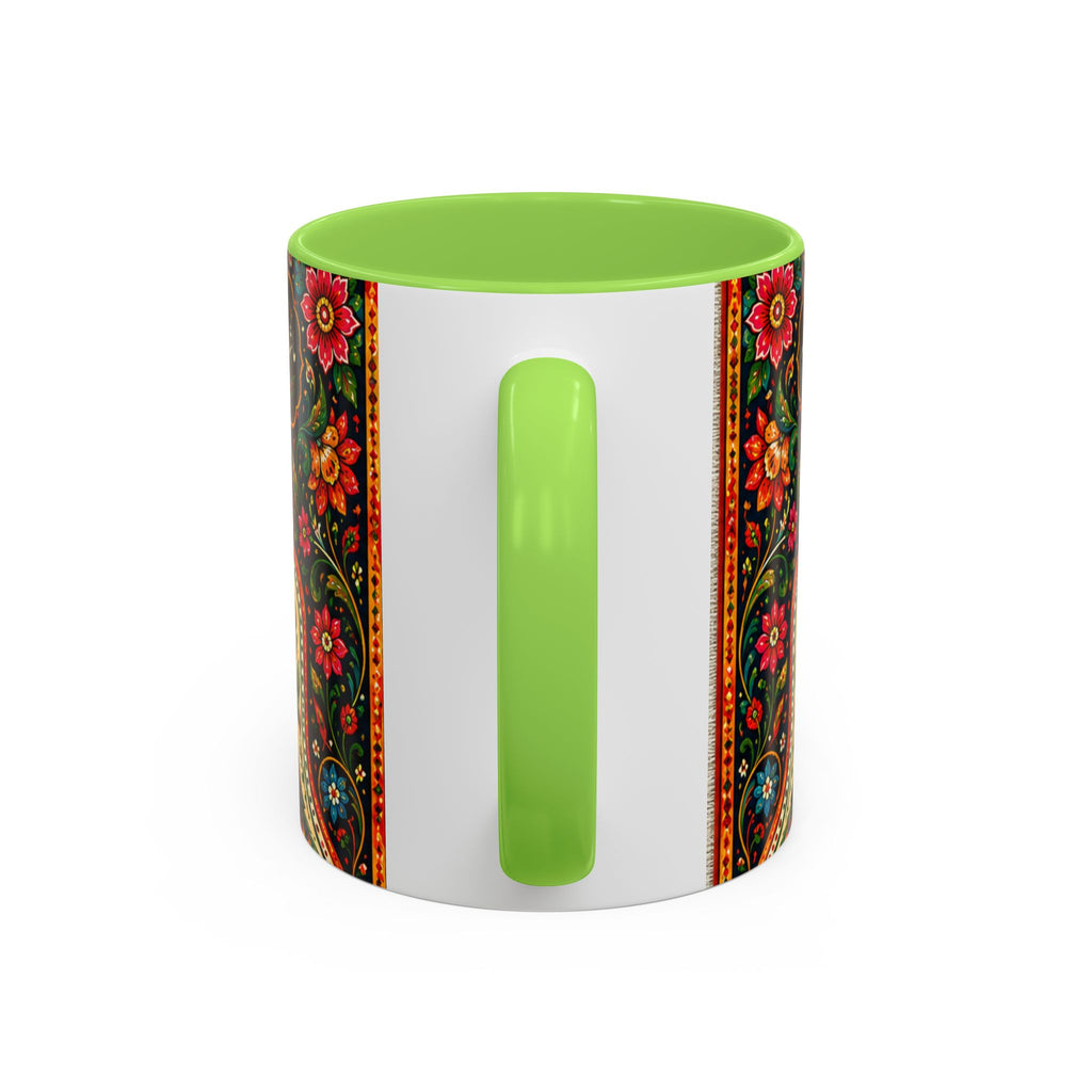 رنگ محبت — Rang Mohabbat Chai Mug | Urdu Poetry Truck Art Peacocks (11oz/15oz)