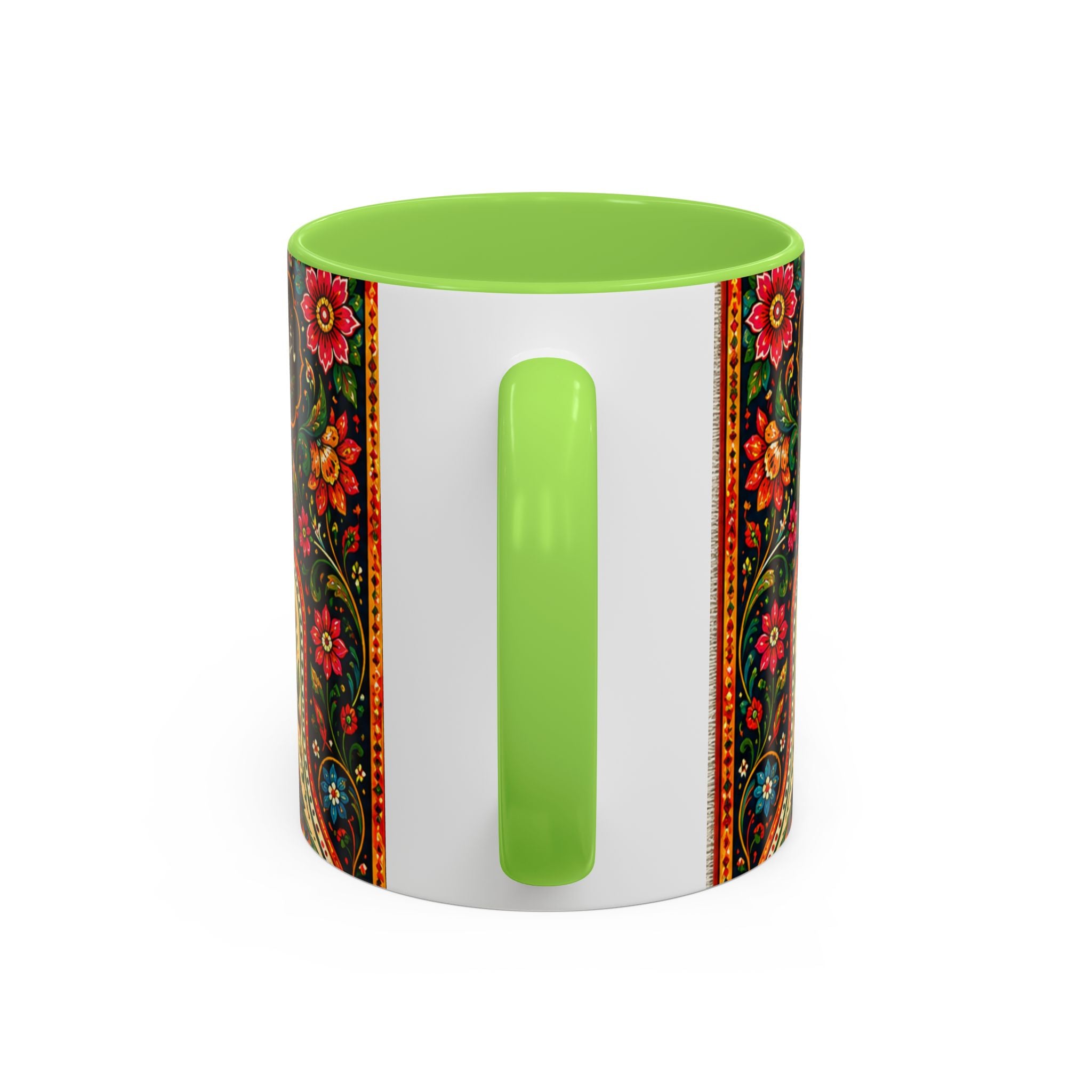 رنگ محبت — Rang Mohabbat Chai Mug | Urdu Poetry Truck Art Peacocks (11oz/15oz)