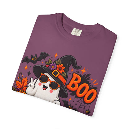 Halloween Boo Ghost T-Shirt — Cute Witch Hat Jack-O'-Lanterns Tee