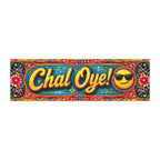 Car Magnet — 'Chal Oye!' Colorful Truck Art Bumper Sticker with Sunglasses Emoji