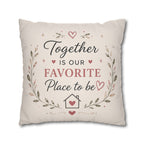 ✨ Our Happy Place Photo Pillowcase — Personalized Family Throw Pillow
