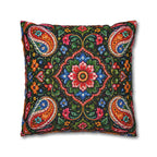 Pakistani Truck Art Cushion Cover – 'Jeet Wohi Hai' Urdu Quote | Floral Decorative Pillowcase