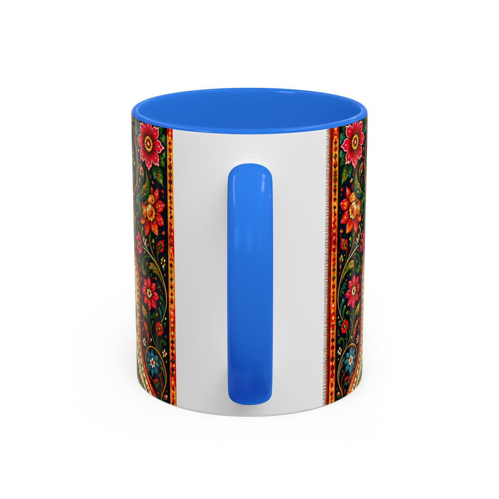رنگ محبت — Rang Mohabbat Chai Mug | Urdu Poetry Truck Art Peacocks (11oz/15oz)