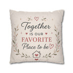 ✨ Our Happy Place Photo Pillowcase — Personalized Family Throw Pillow