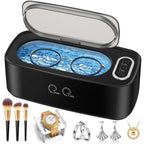 Ultrasonic Jewelry, Eyeglasses & Watches Cleaner - 360° Deep Clean, 5/7 Min Modes